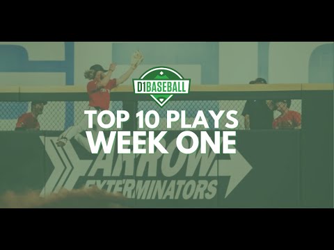 2022 D1Baseball Top 10 Plays: Week 1
