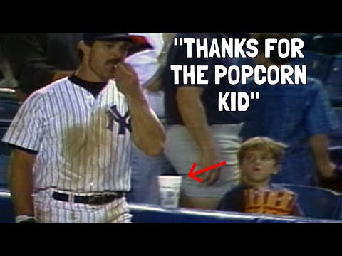 MLB Players and Fans Sharing Food Mid Game Compilation