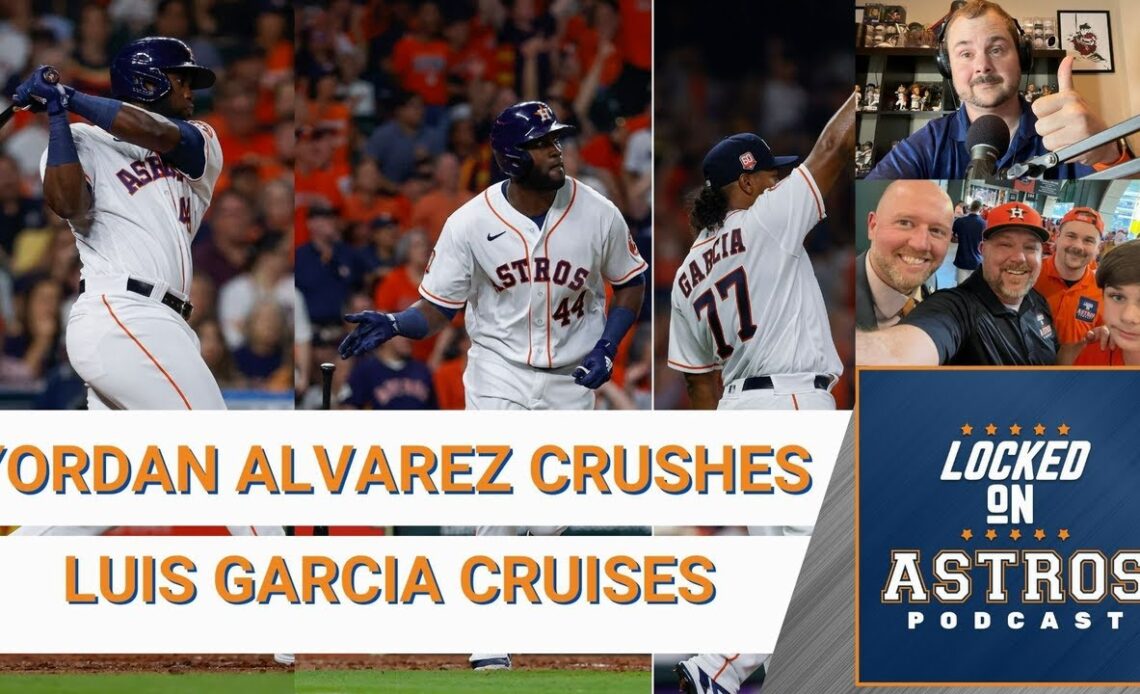Astros Bats Come Alive as Yordan Alvarez Crushes, Luis Garcia Cruises