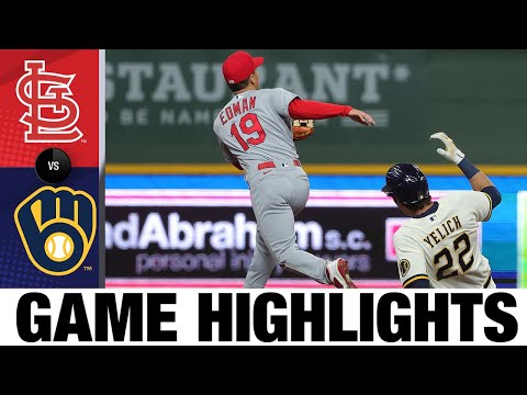 Cardinals vs. Brewers Game Highlights (4/14/22) | MLB Highlights