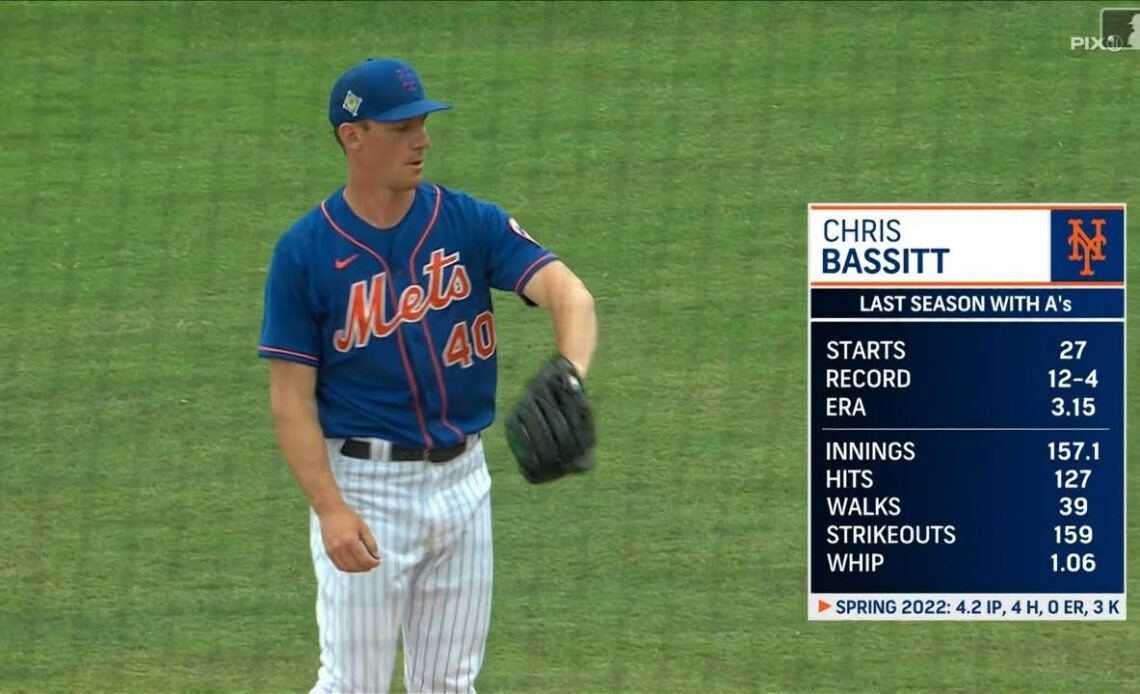 Chris Bassitt tosses 5 strong frames, striking out 6 batters in his solid start against the Marlins