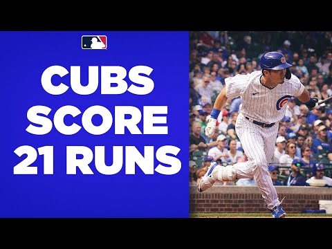 Cubs GO OFF for 21 runs against the Pirates!