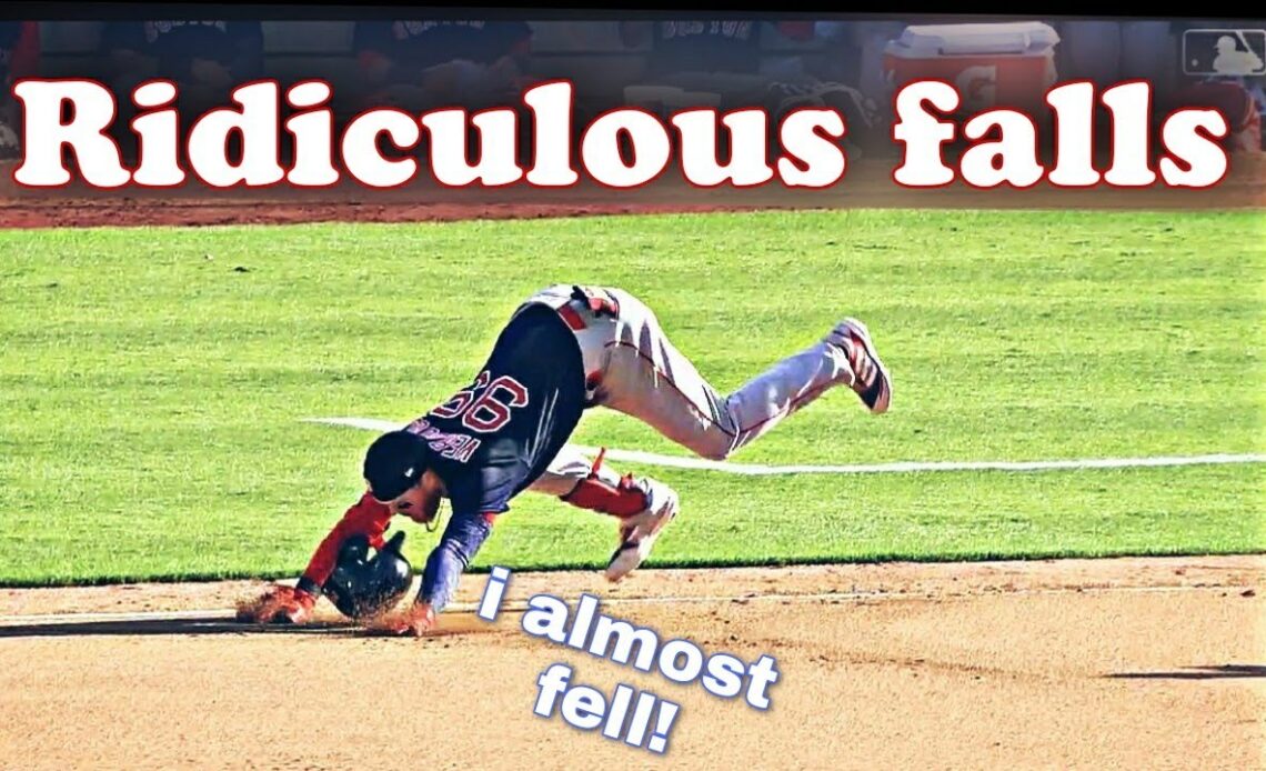 MLB - Ridiculous falls hilarious