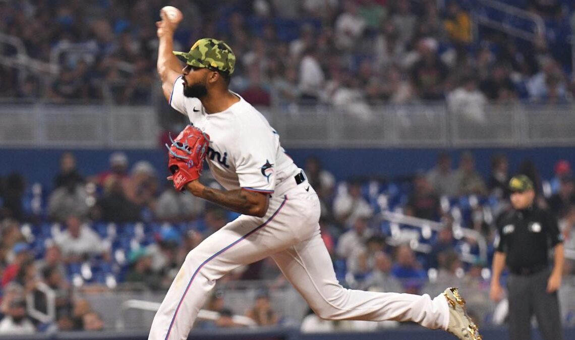 Alcantara shuts down Braves with six-hitter