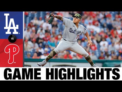 Dodgers vs. Phillies Game Highlights (5/20/22) | MLB Highlights