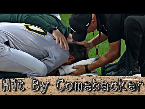 MLB // Hit by comebacker