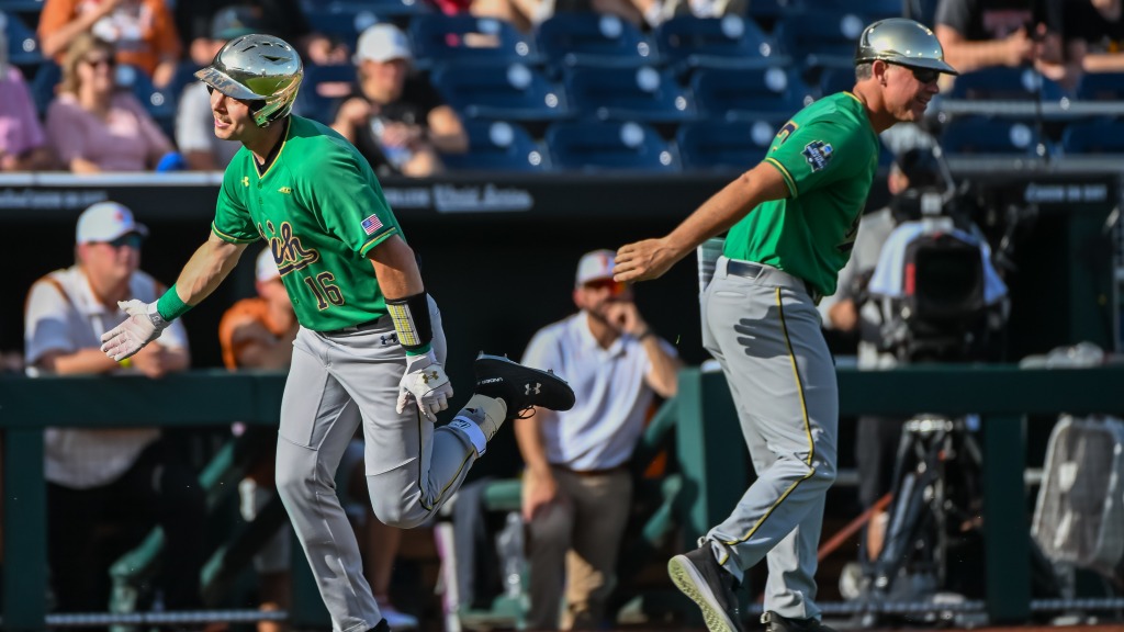 Notre Dame takes College World Series opener vs. Texas
