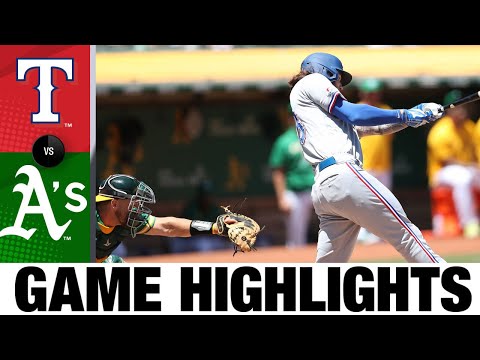 Rangers vs. Athletics Game Highlights (7/24/22) | MLB Highlights