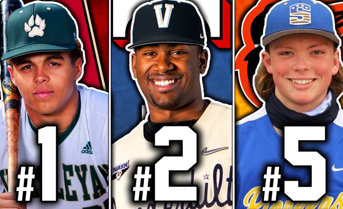 Ranking EVERY 1st Round Pick 2022 MLB Draft