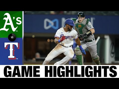 A's vs. Rangers Game Highlights (8/16/22) | MLB Highlights