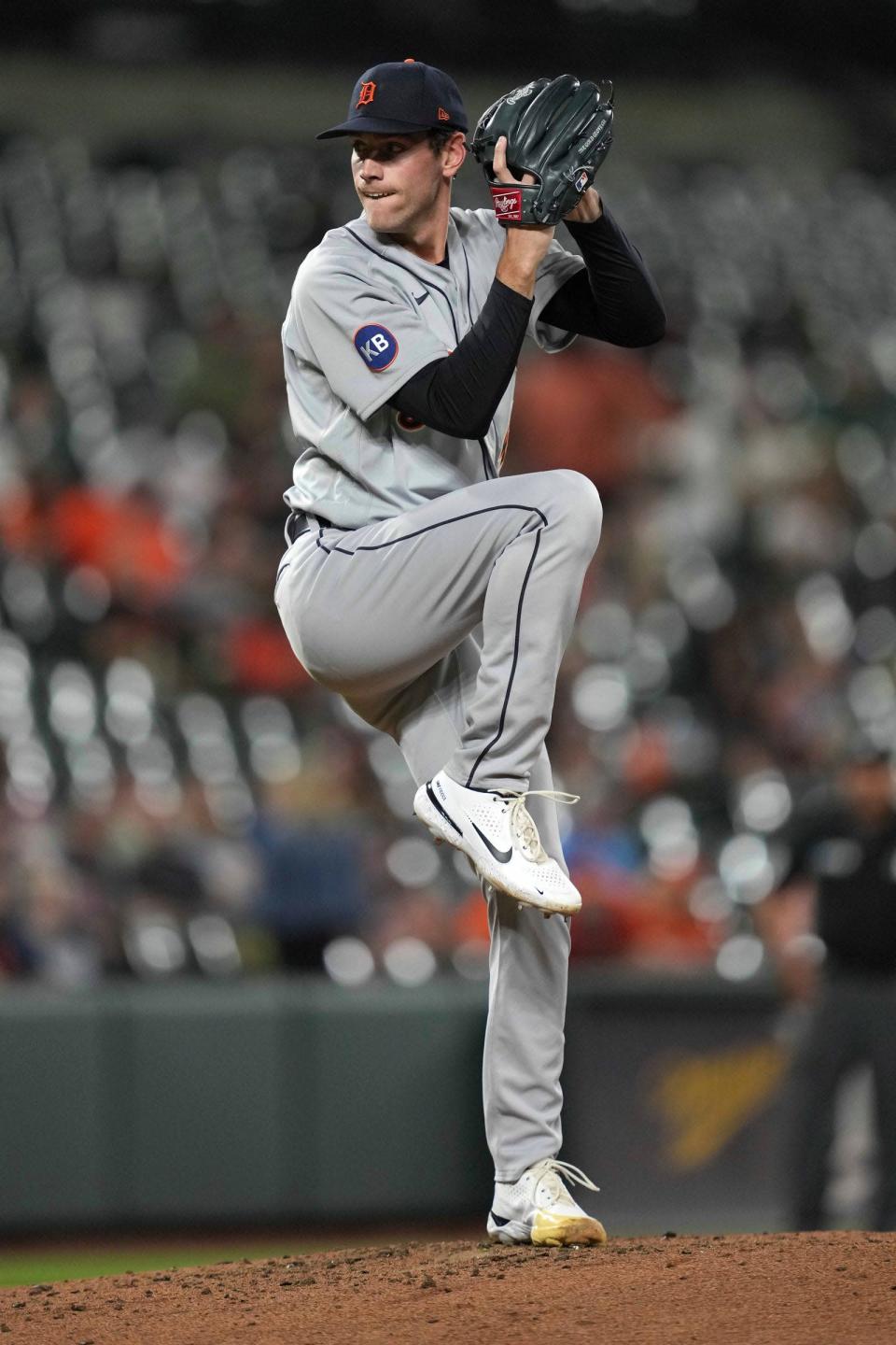 Detroit Tigers  pitcher Joey Wentz (43) delivers in the fifth inning against the Baltimore Orioles at Oriole Park at Camden Yards.