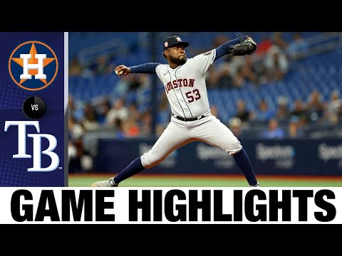 Astros vs. Rays Game Highlights (9/20/22) | MLB Highlights