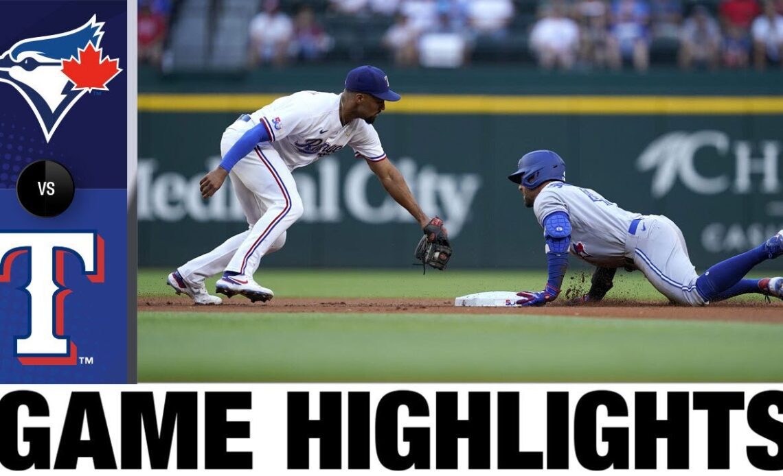 Blue Jays vs. Rangers Game Highlights (9/10/22) | MLB Highlights