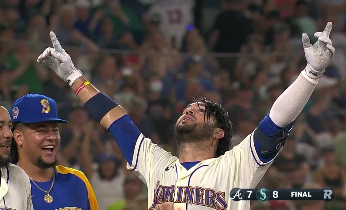 CRAZY ENDING IN SEATTLE!! Mariners get 2 homers to win after Braves score 5 to tie in 9th!!