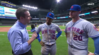 Francisco Lindor and Pete Alonso talk Mets playoff berth, bigger goals ahead | Mets Post Game