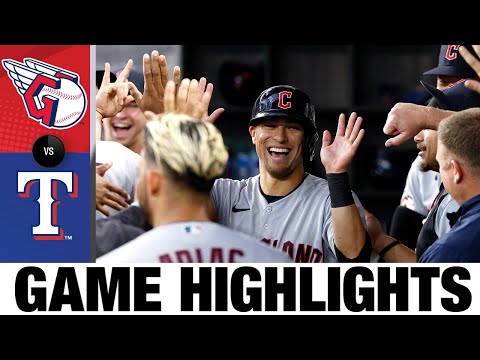 Guardians vs. Rangers Game Highlights (9/25/22) | MLB Highlights