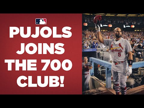 HISTORY! Albert Pujols becomes just the FOURTH member of the 700 home run club!!
