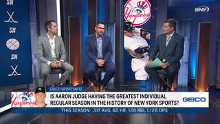 Is Aaron Judge's 2022 season the best in New York sports history?