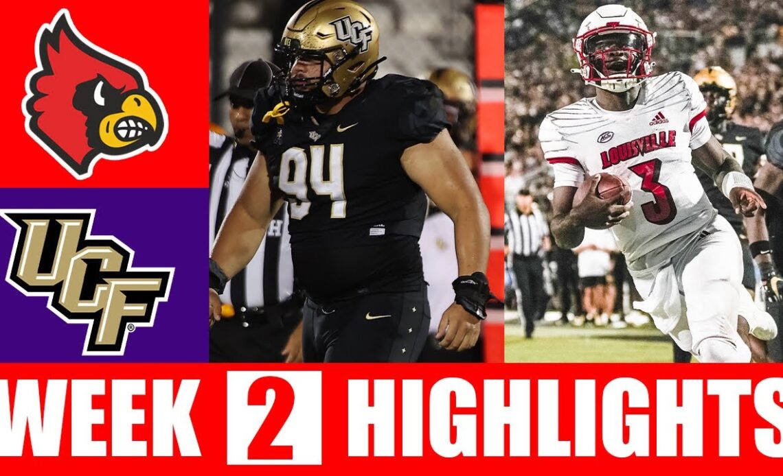 Louisville vs UCF Highlights | College Football Week 2 | 2022 College Football Highlights