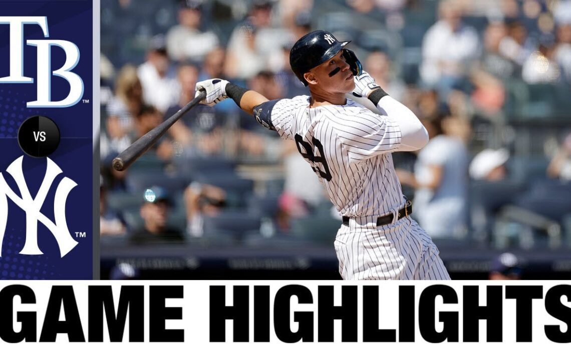 Rays vs. Yankees Game Highlights (9/10/22) | MLB Highlights