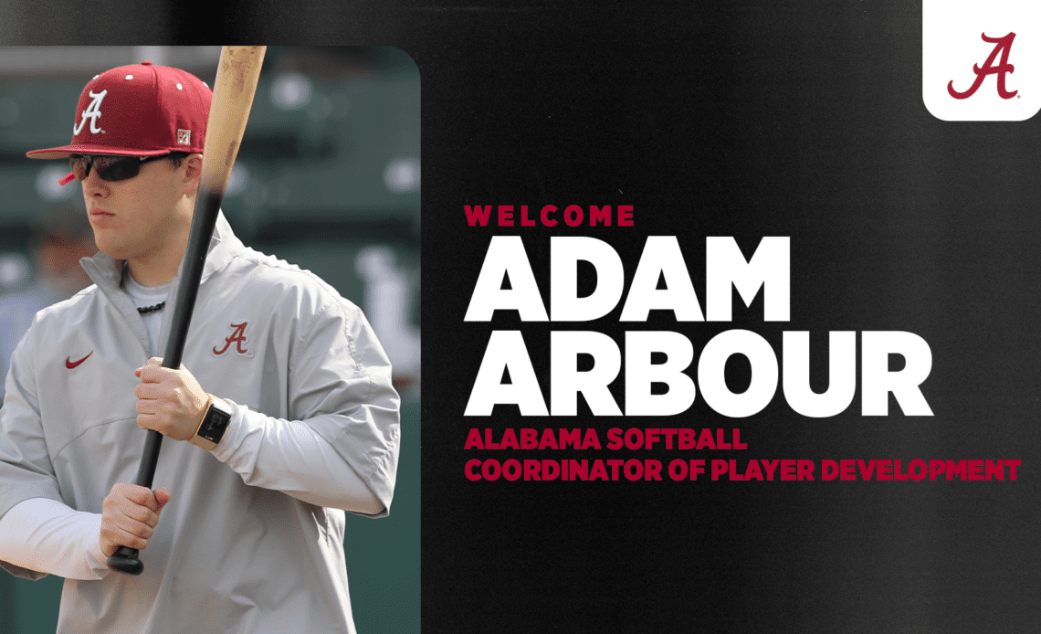 Adam Arbour Joins Alabama Softball Staff as Coordinator of Player Management