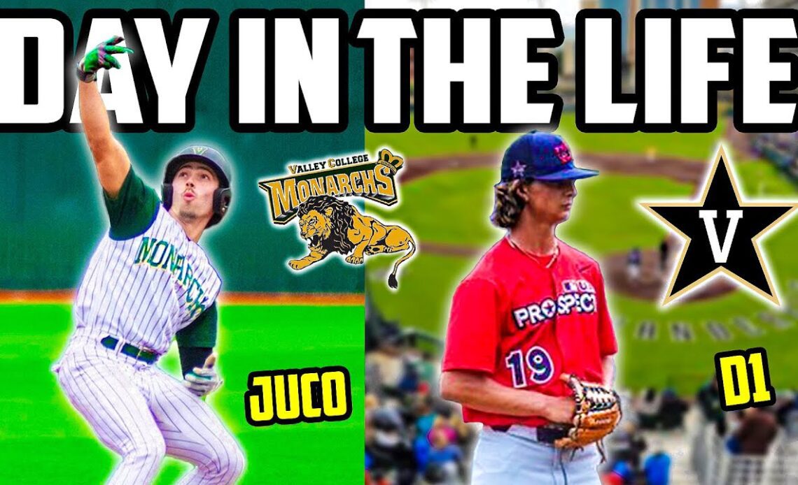 Day In The Life of A VANDY Commit VS JUCO Baseball Player