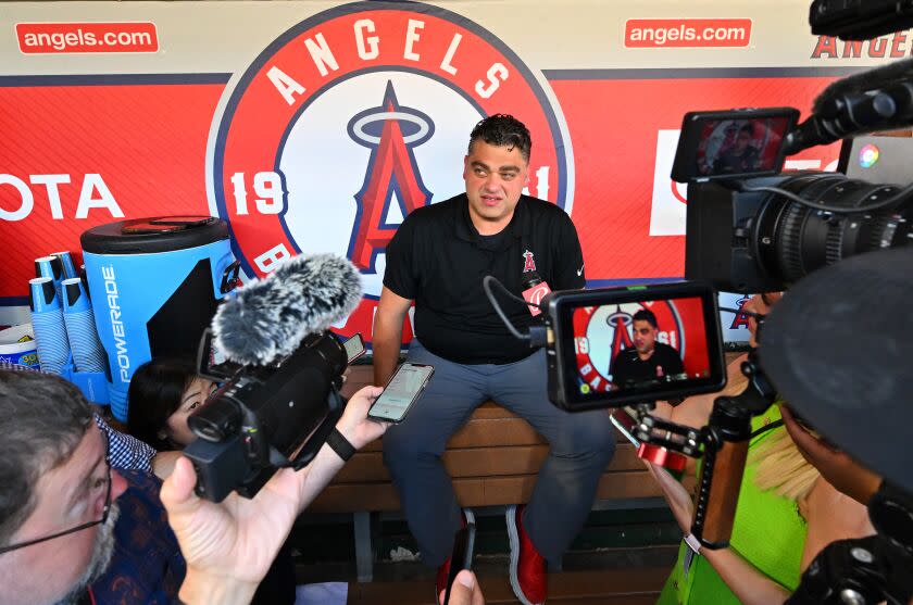 ANAHEIM, CA - JUNE 20: General manager Perry Minasian of the Los Angeles Angels.