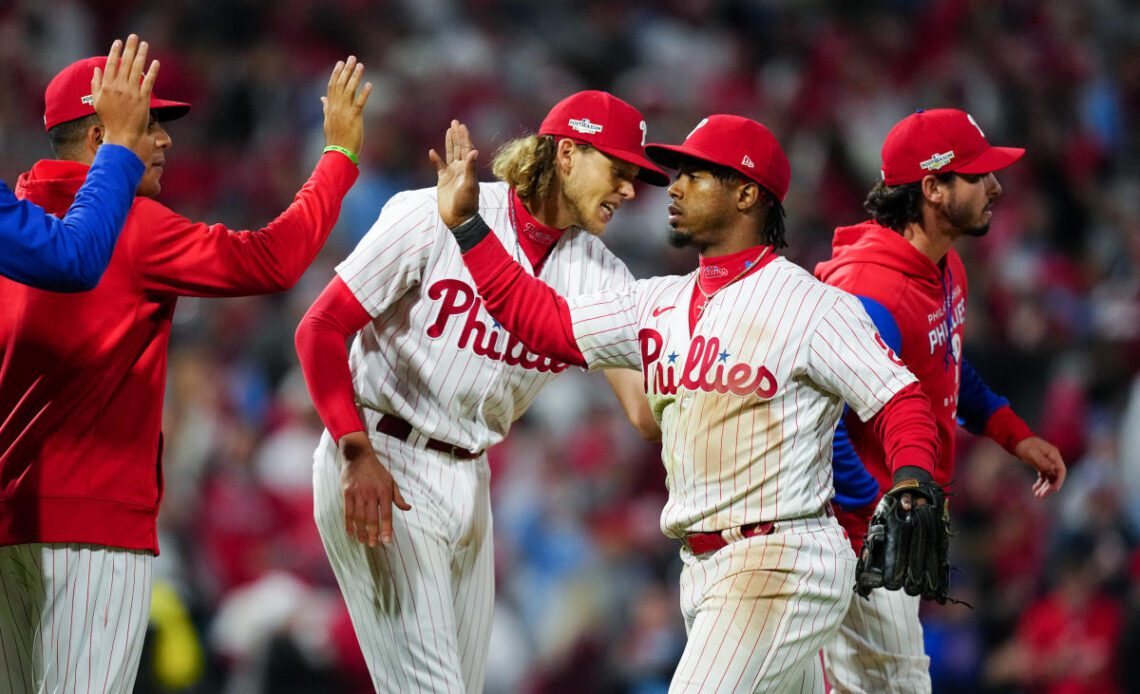 The Phillies have marched within two wins of the World Series — and there’s nothing routine about the way they’ve done it
