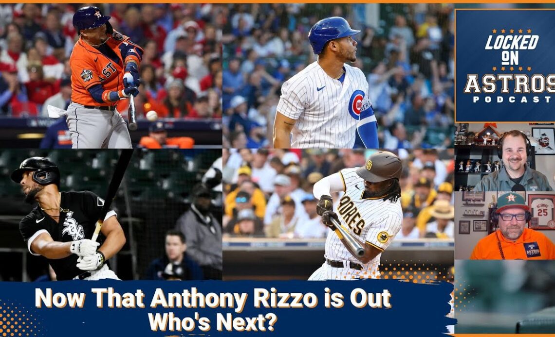 Astros: First Base/DH Options With Anthony Rizzo Off List