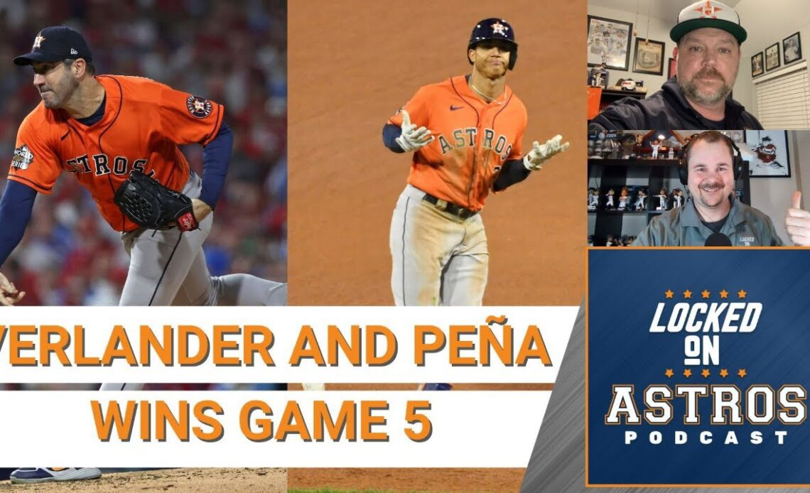 Astros: Justin Verlander Gets Win as Jeremy Peña Rakes in Game 5