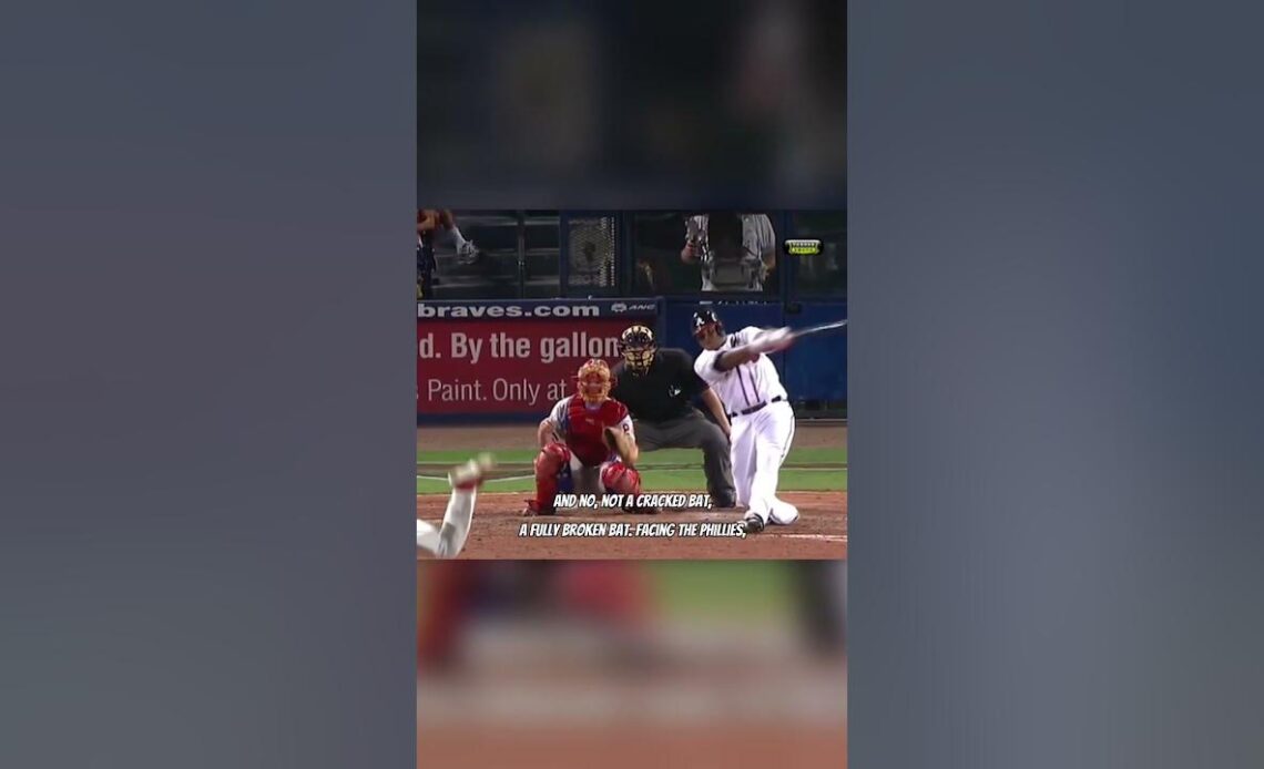 MLB Player Crushes a 420 Foot Home Run with a Broken Bat