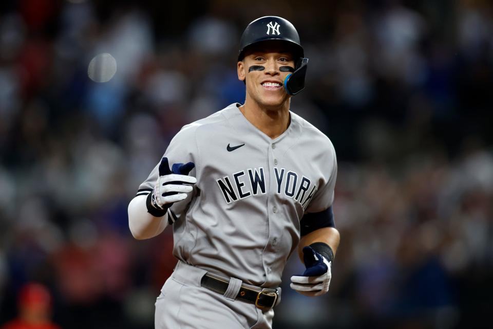 Aaron Judge broke the AL record for home runs in 2022, hitting 62.