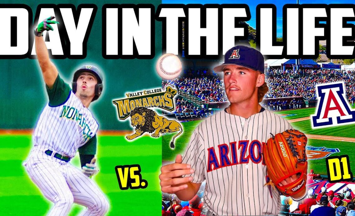 Day In The Life of An ARIZONA Baseball Commit VS JUCO Baseball Player