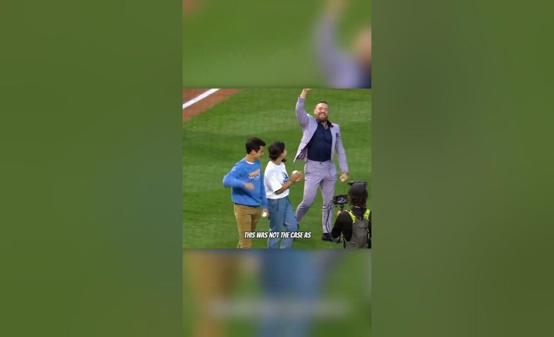 You Won't Believe How Bad This Conor Mcgregor First Pitch Was