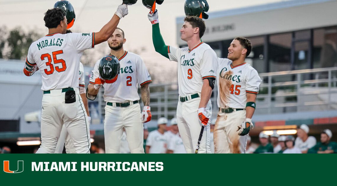 22nd-ranked Hurricanes Hammer Hatters, 11-2 – University of Miami Athletics