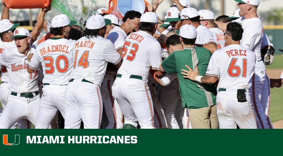 No. 22 Miami Walks Off Penn State, 3-2 – University of Miami Athletics