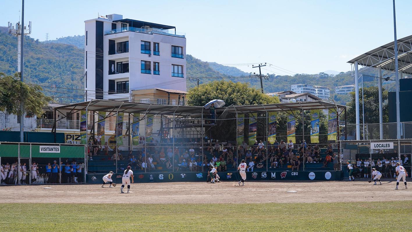 Softball Continues Play At Puerto Vallarta College Challenge VCP Bullpen