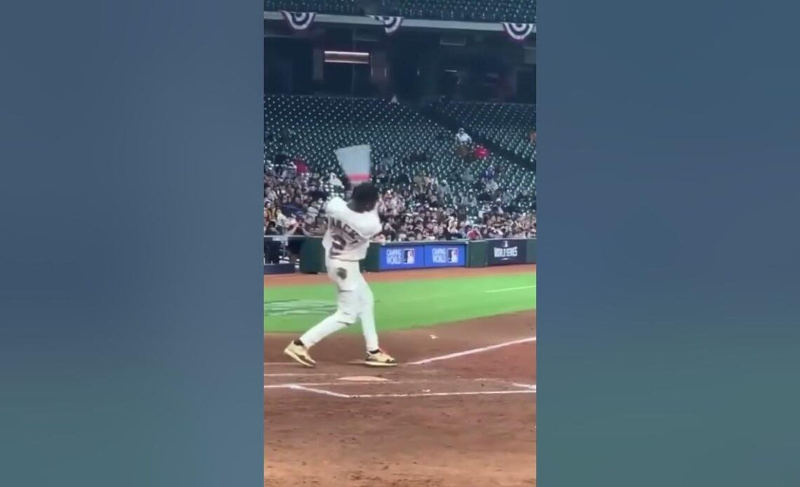 Travis Scott Takes Batting Practice With The Astros...Then Naruto Runs to First