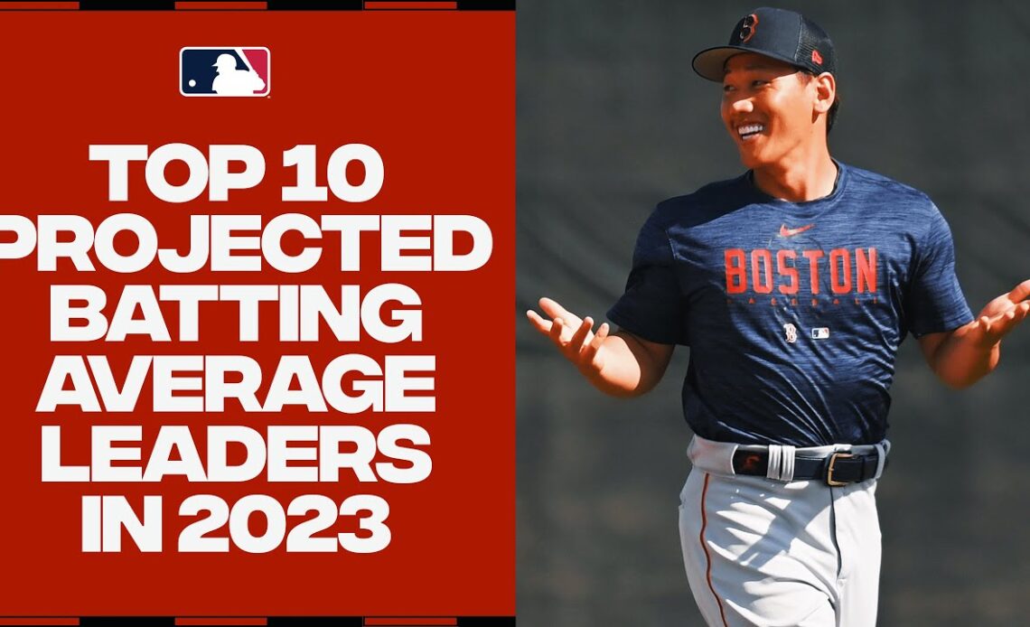 Will a rookie be the best pure hitter in 2023?! The Top 10 projected batting average leaders!