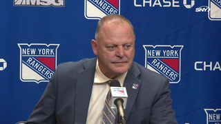 Gerard Gallant discusses Rangers' 4-2 win over Penguins at home