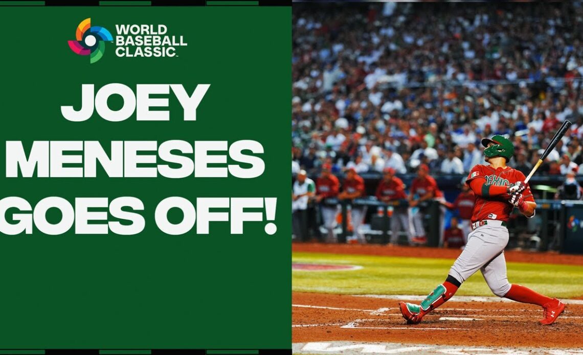 Joey Meneses helps Team Mexico STUN Team USA with TWO HOME RUN performance!