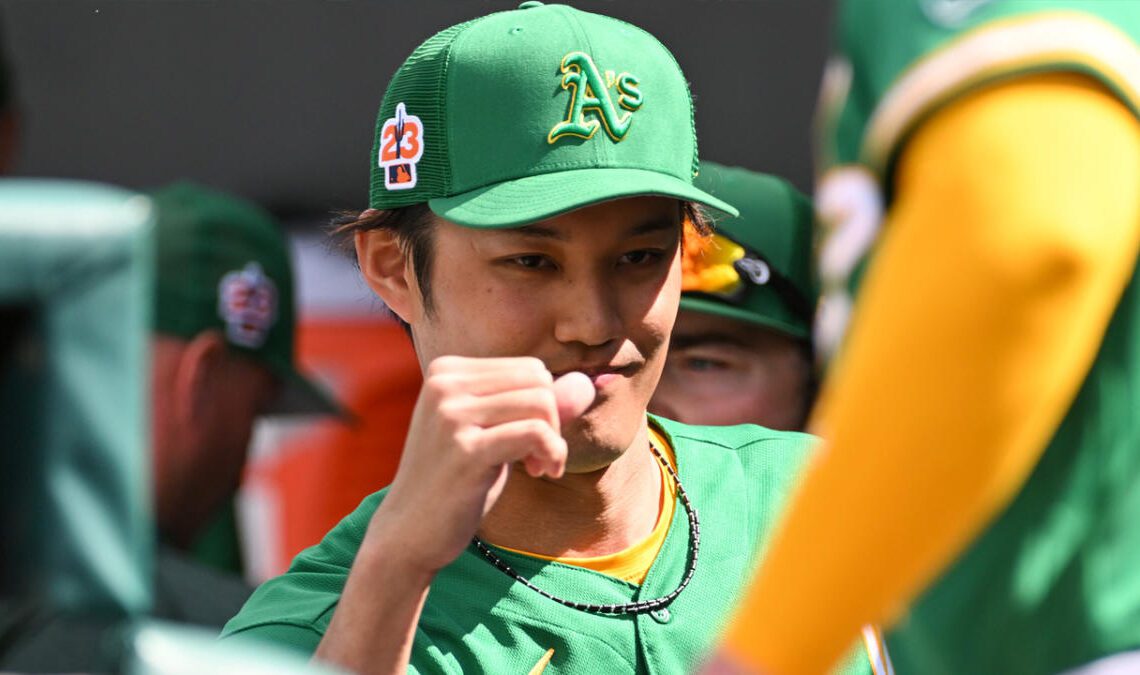 Shintaro Fujinami 'fits right in' with Athletics, per James Kaprielian