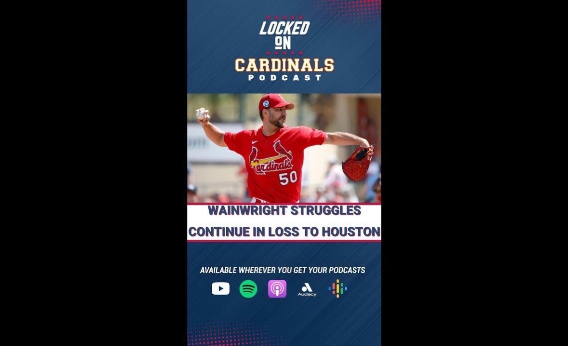 Wainwright Struggles Again As The St. Louis Cardinals Fall To The Astros #shorts