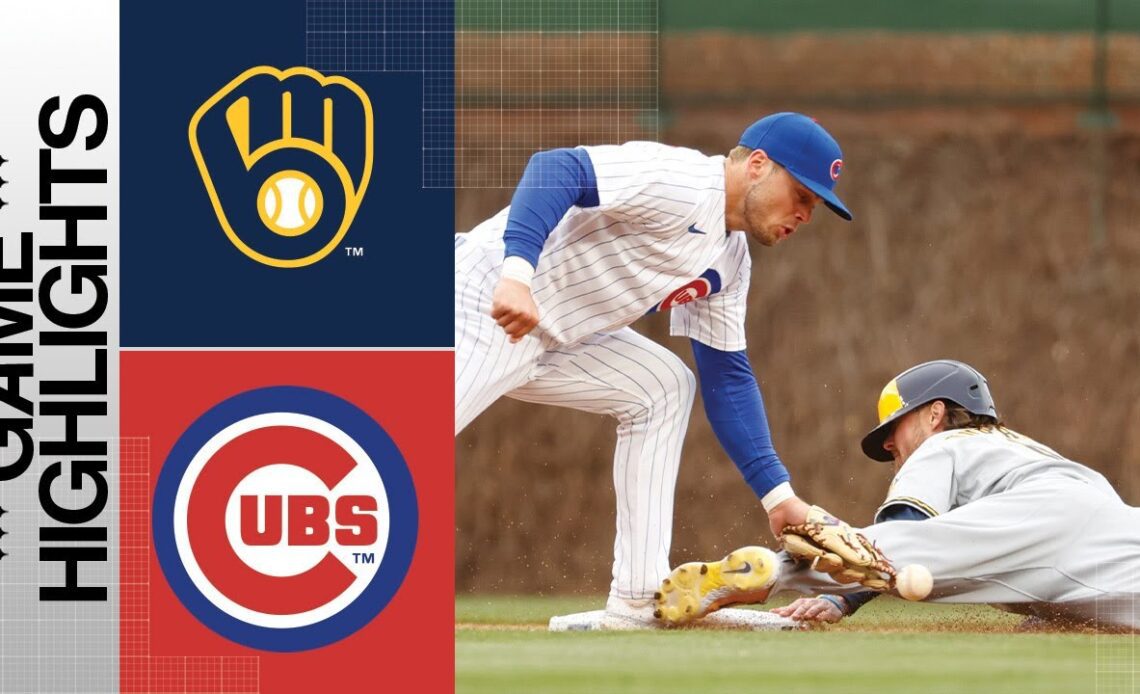 Brewers vs. Cubs Game Highlights (4/1/23) | MLB Highlights