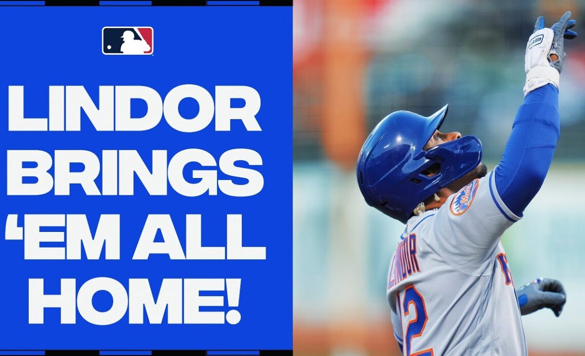 LINDOR SLAM! Francisco Lindor puts the Mets up big with a grand slam!