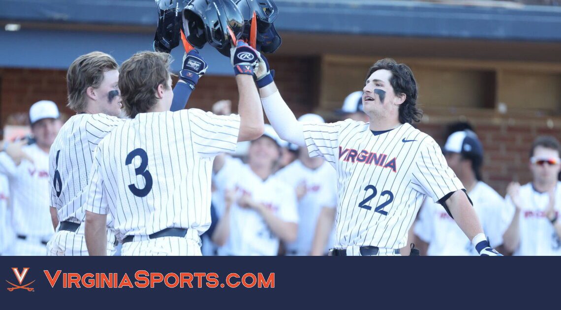 Virginia Baseball | Nine-Run First Inning Powers No. 7 Virginia Past Mountaineers