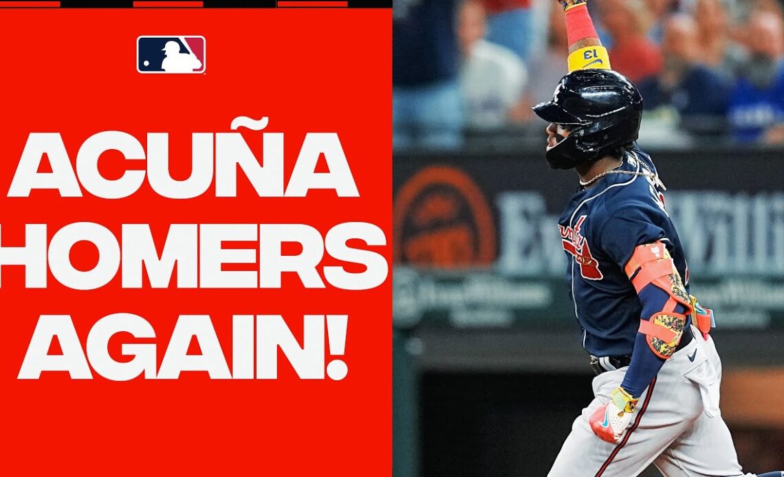 4 straight games with a homer! Ronald Acuña Jr. is HIM!