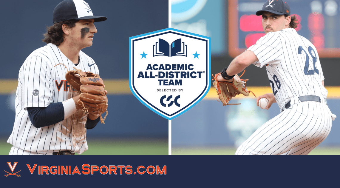 Virginia Baseball | Gelof, Parker Garner CSC Academic All-District Distinction