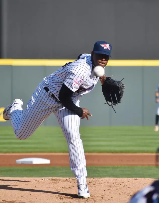 RHP Luis Severino with the Somerset Patriots