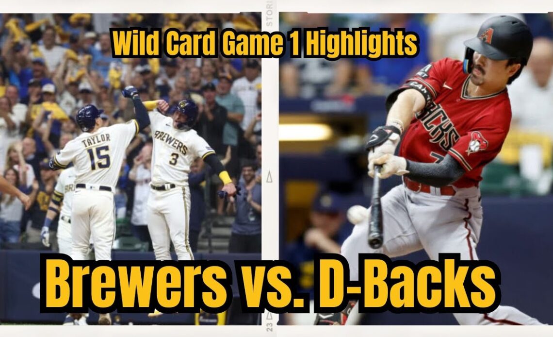 Brewers vs. D-Backs Wild Card Game 1 Highlights | Carroll, Marte, Moreno homer in D-backs' 6-3 win